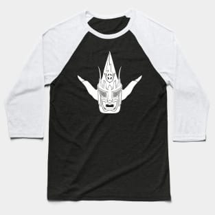 Jushin Liger Mask (white) Baseball T-Shirt